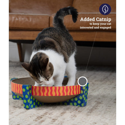 Catstages Scratch, Snuggle and Rest scratcher with added catnip