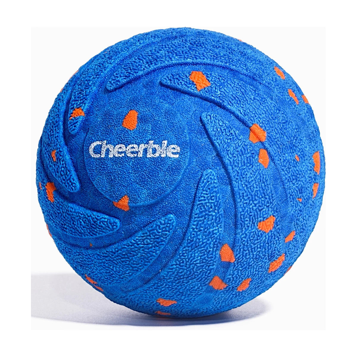 Cheerble Wicked Ball AIR blue smart moving dog ball on white background