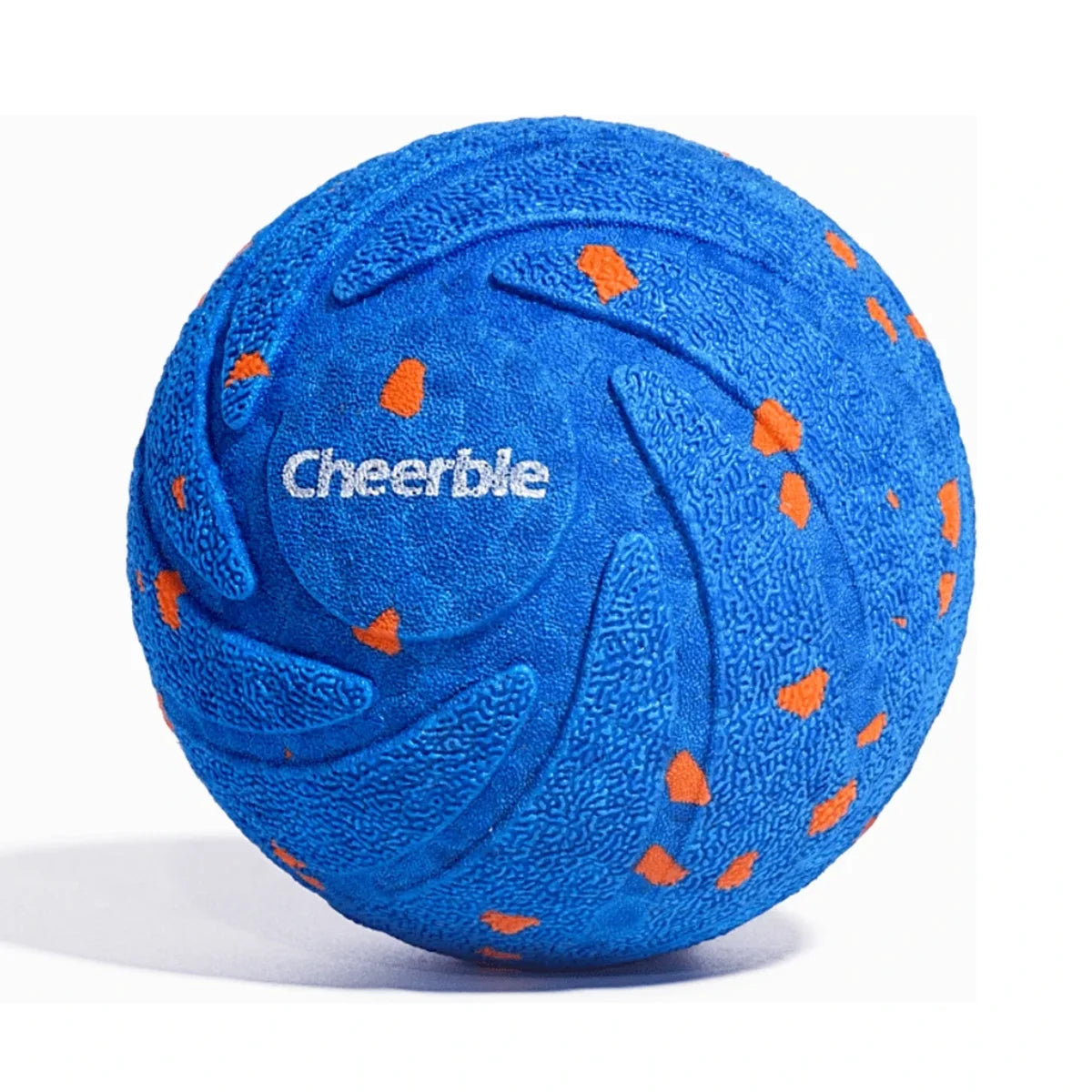 Cheerble Wicked Ball AIR smart interactive dog ball in blue on white background for medium and large dogs