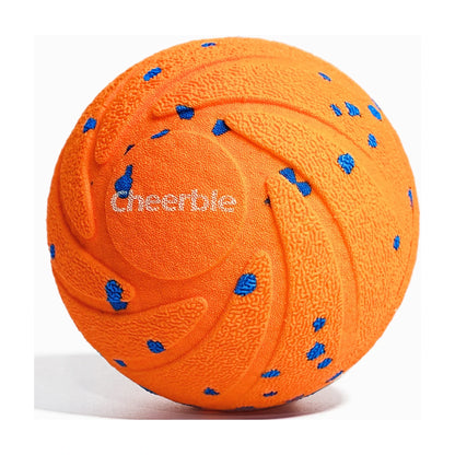 Cheerble Wicked Ball AIR orange smart moving dog ball studio photo on white background
