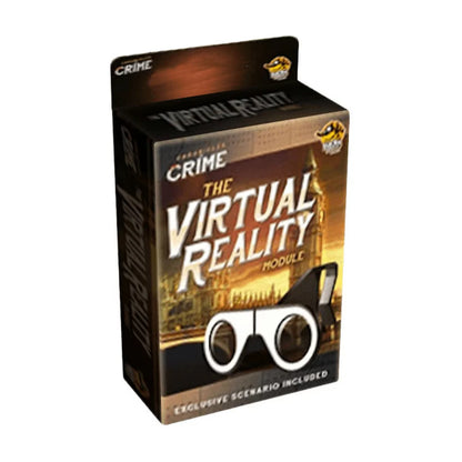 Chronicles of Crime VR Glasses accessory box for 360 degree smartphone crime scene viewing in the detective board game