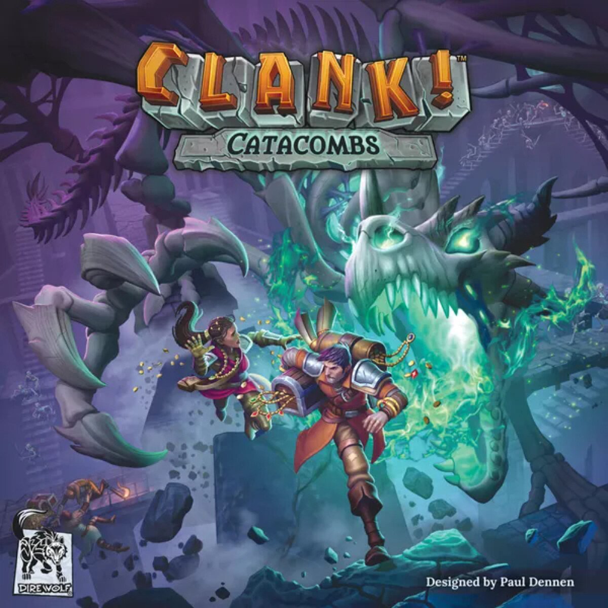 CLANK! Catacombs deck-building board game by Dire Wolf Digital