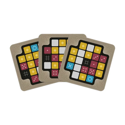 Codenames Critical Role Adventures key cards showing multicoloured mission grid patterns