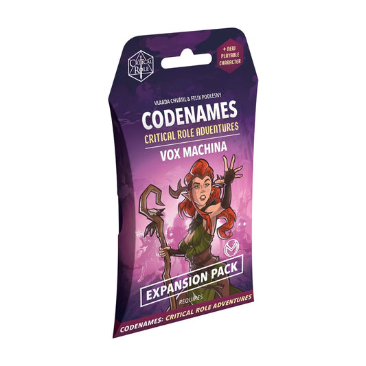 Codenames Critical Role Adventures Vox Machina Expansion Pack featuring Keyleth