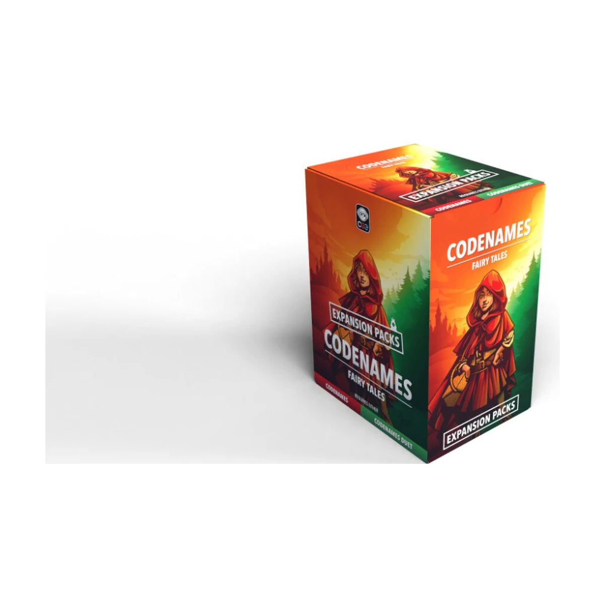 Codenames Fairy Tales Expansion Pack colourful retail display box