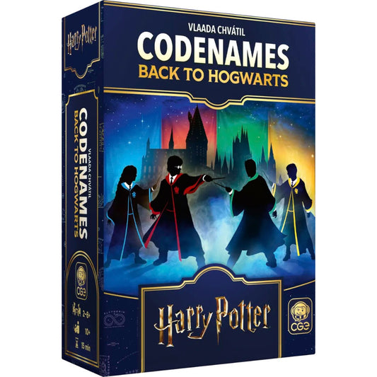Codenames Back to Hogwarts Harry Potter card game main box image