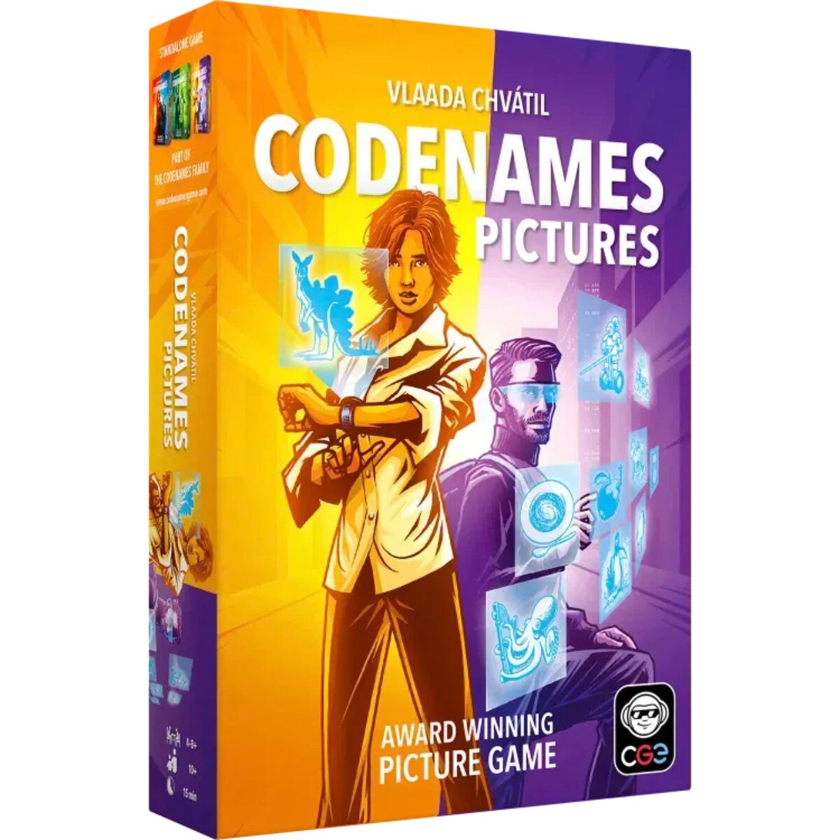 Codenames Pictures 2.0 card game main box image