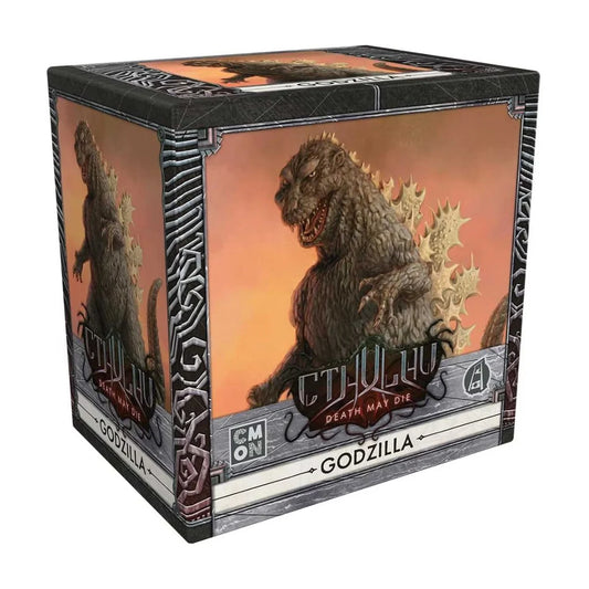 Cthulhu Death May Die Godzilla Expansion box featuring Godzilla