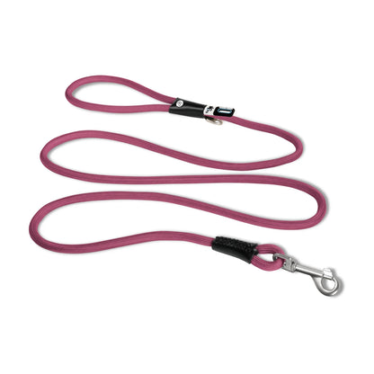 Curli Stretch Comfort Leash size M in ruby shock absorbing nylon rope leash with snap in safety hook