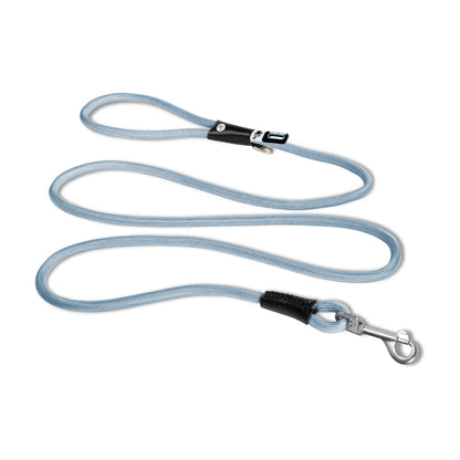 Curli Stretch Comfort Leash size M in sky blue shock absorbing nylon rope leash with snap in safety hook