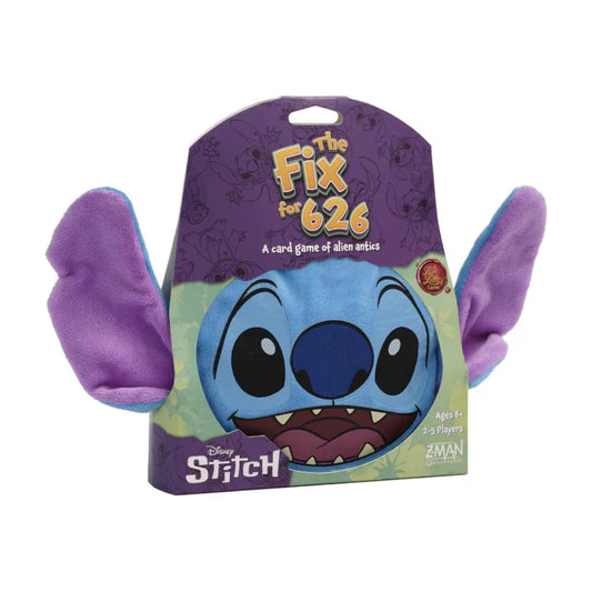 Disney Stitch The Fix for 626 card game packaging with plush Stitch storage bag for family deduction play