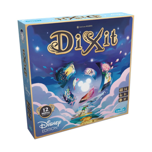 Dixit Disney Edition storytelling board game box for family creative picture clue gameplay