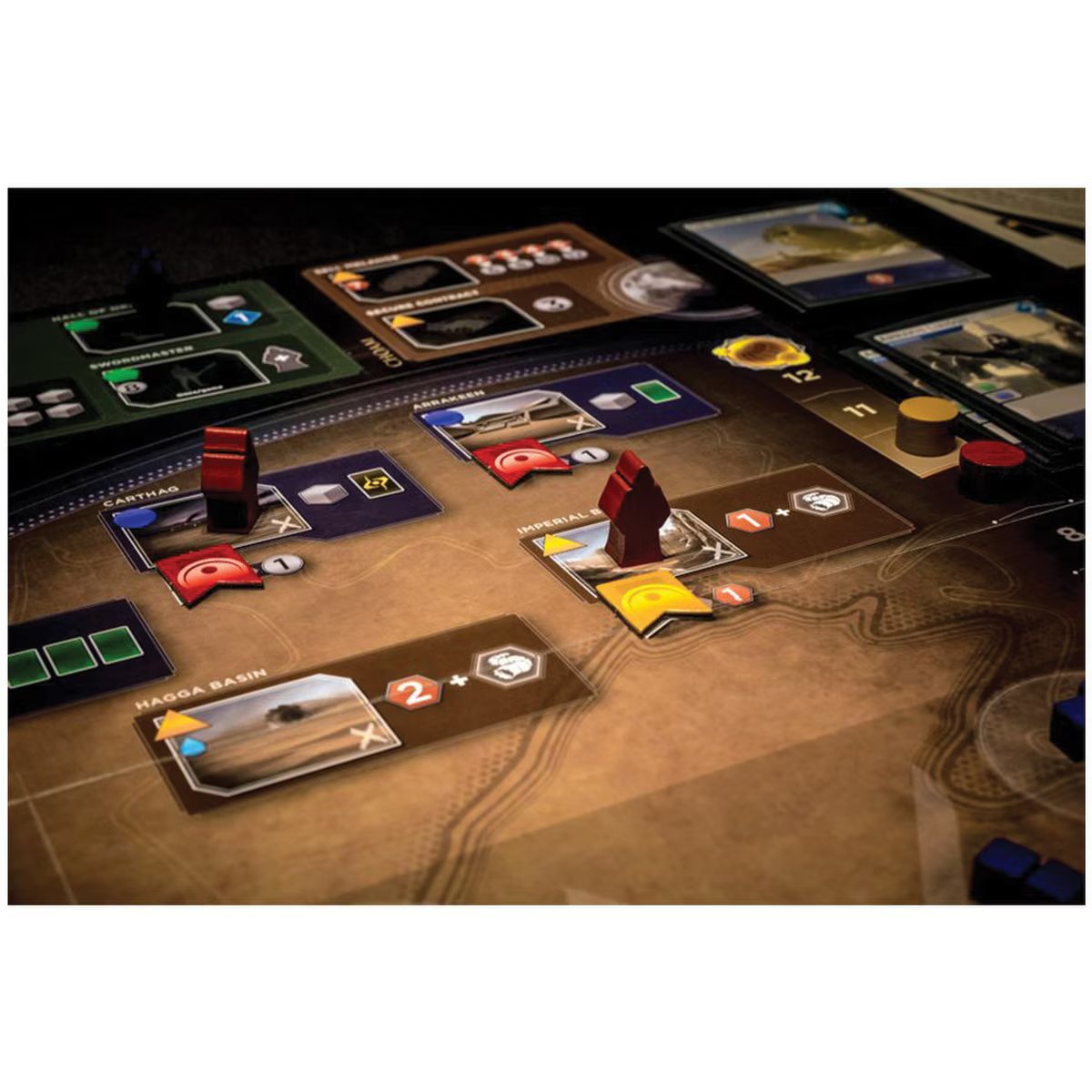 Dune Imperium gameplay on Arrakis with Agents and board locations