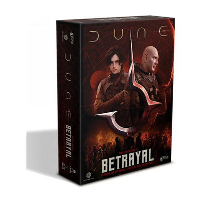 Dune Betrayal social deduction board game angled box image