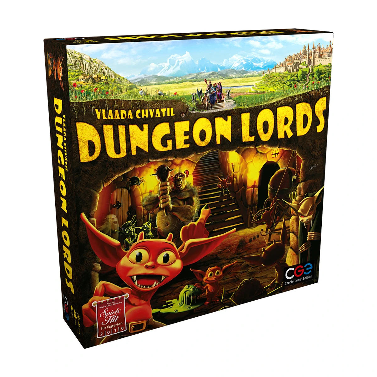 Dungeon Lords strategy board game box from Czech Games Edition