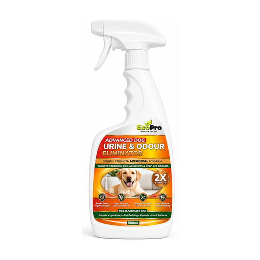 EcoPro Advanced Dog Urine & Odour Eliminator 500 ml spray bottle