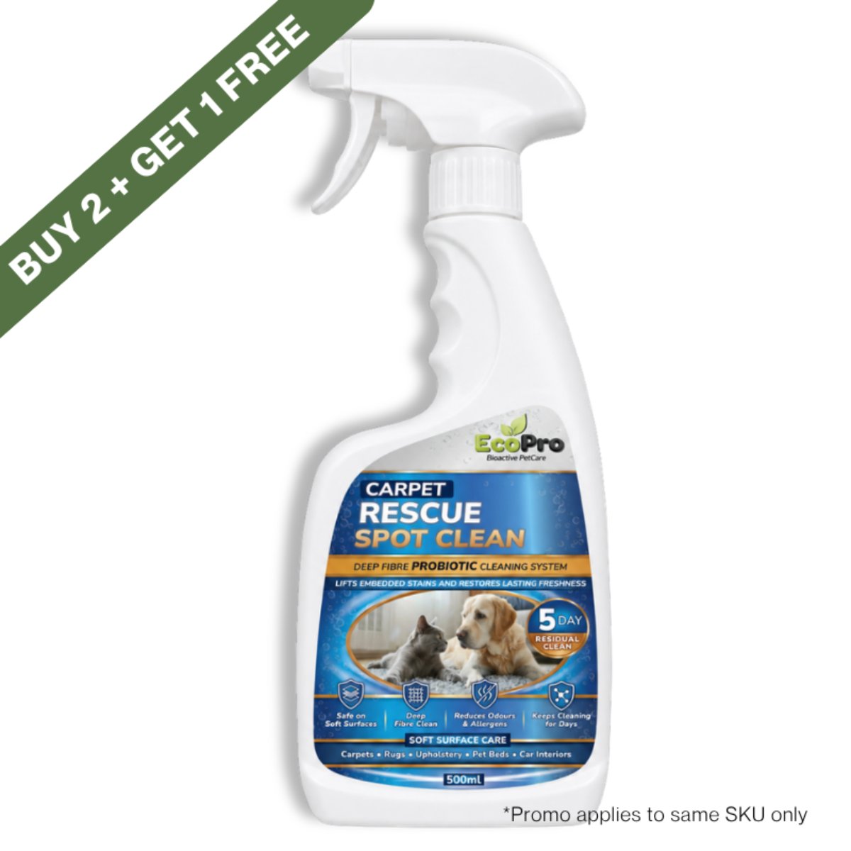 EcoPro Carpet Rescue Spot Clean 500 ml buy 2 get 1 free promotion