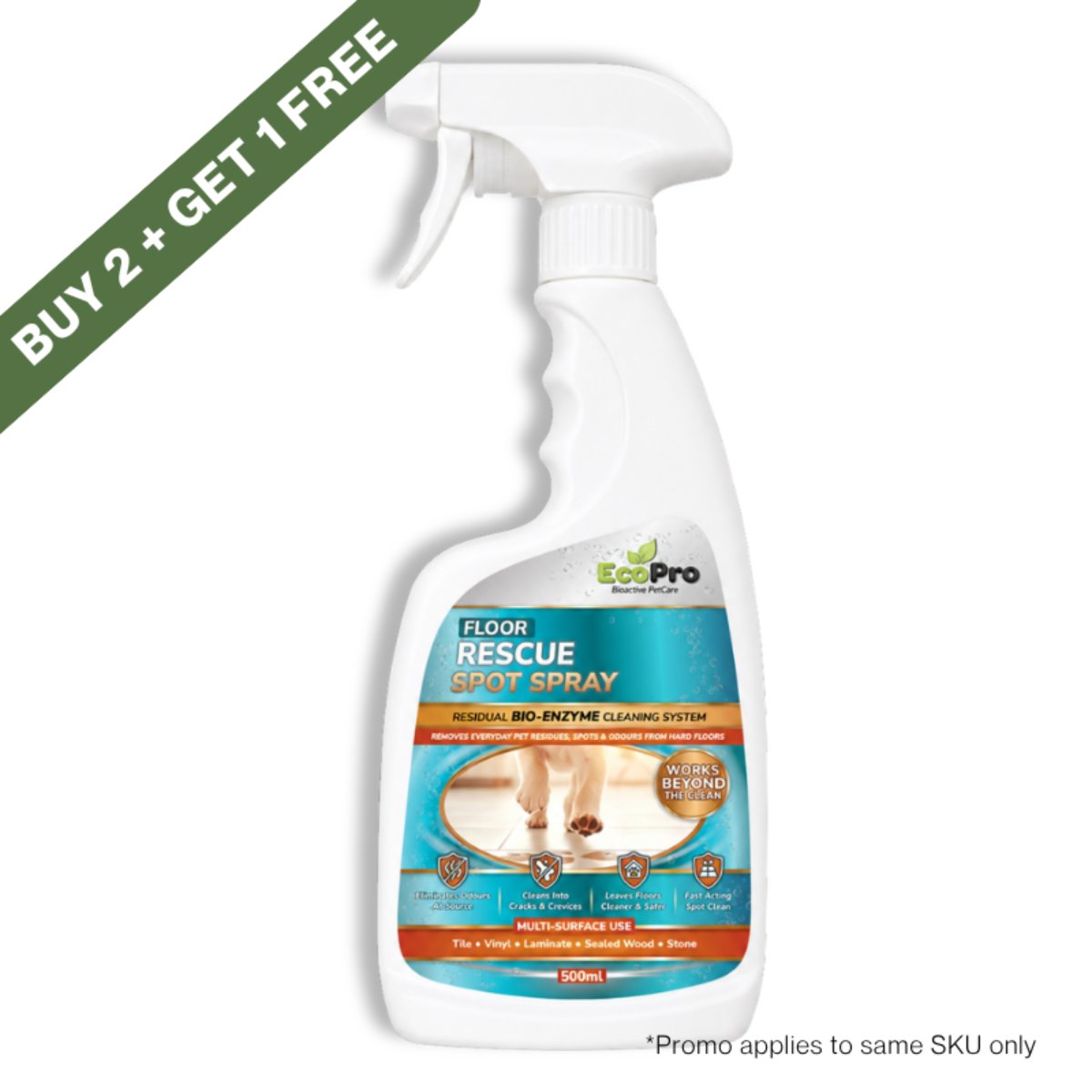 EcoPro Floor Rescue Spot Spray 500 ml buy 2 get 1 free promotion