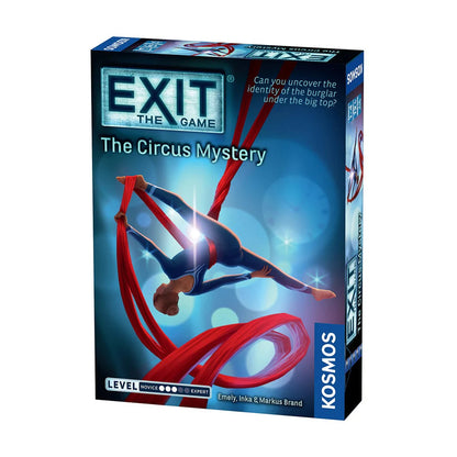 EXIT The Game The Circus Mystery escape room board game box front for 1 to 4 players ages 12 plus