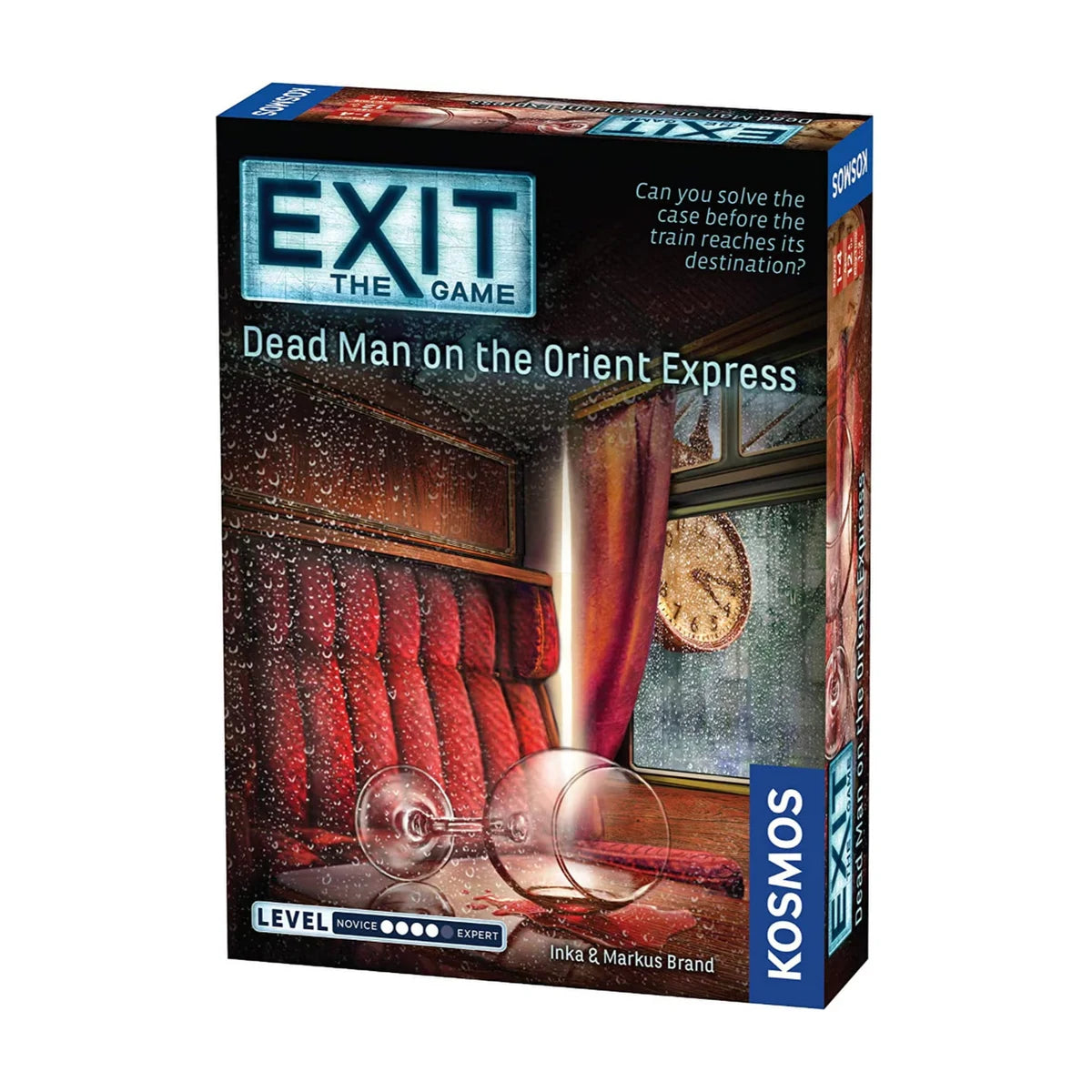 EXIT Dead Man on the Orient Express escape room board game box front by Kosmos