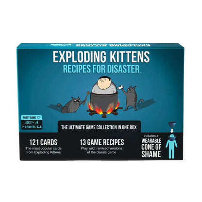 Exploding Kittens Recipes for Disaster card game front box
