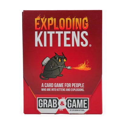 Exploding Kittens Original Grab and Game Edition card game box front