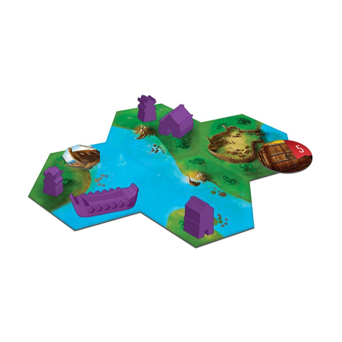 Rocks of Ruin player dashboard with Mill, Workshop, Barracks and Outpost pieces