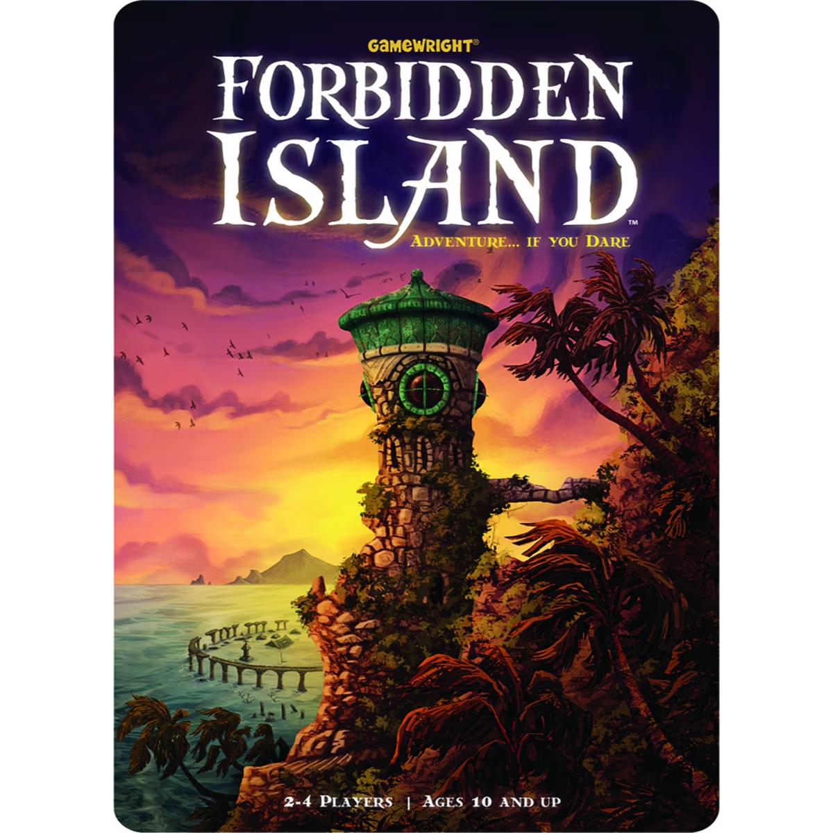 Forbidden Island cooperative adventure board game cover art