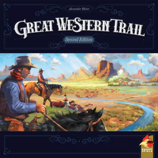 Great Western Trail 2nd Edition board game cover art