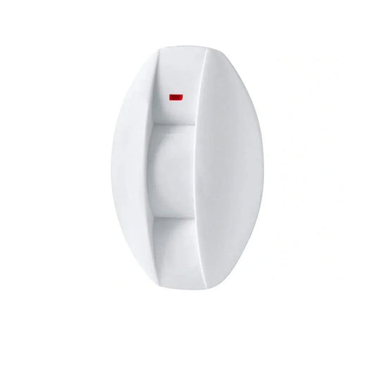 Wireless indoor curtain PIR motion sensor 433MHz for door and window alarm systems, white detector with indicator LED