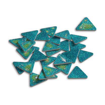 Hamlet By the Lake expansion lake tiles used to form water spaces in the Hamlet village building board game