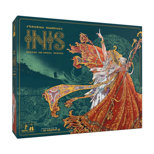 Inis 3rd Edition Celtic strategy board game box front with illustrated Celtic artwork