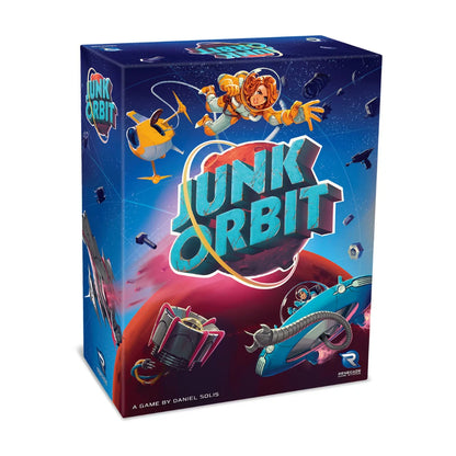 Junk Orbit family strategy board game box by Renegade Game Studios