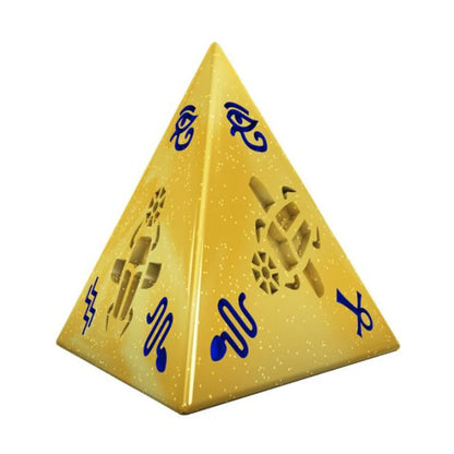 King of Tokyo Anubis Monster Pack Die of Fate close-up showing the pyramid-shaped 4-sided die used with Curse cards