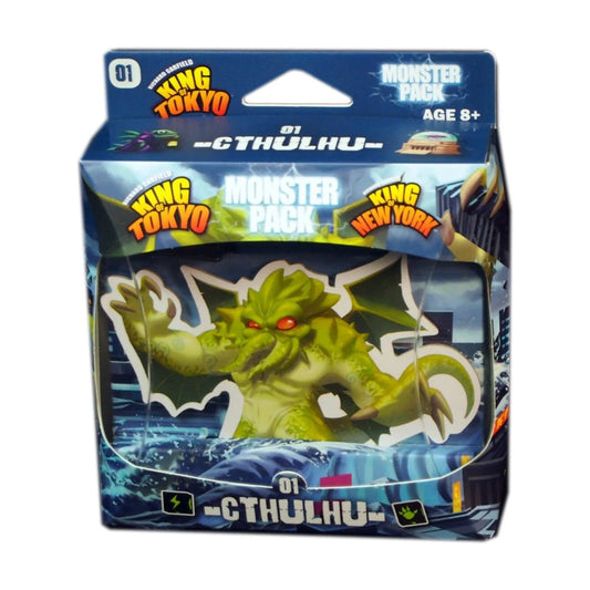 King of Tokyo Monster Pack Cthulhu expansion box front showing the Cthulhu monster pack for King of Tokyo and King of New York