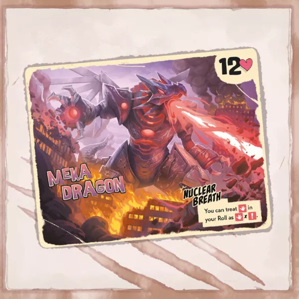 King of Tokyo Duel board game Meka Dragon monster character card