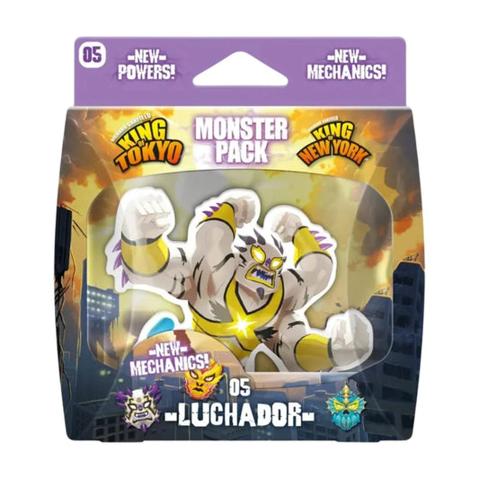 King of Tokyo Monster Pack Luchador expansion box front showing the Luchador monster pack for King of Tokyo and King of New York