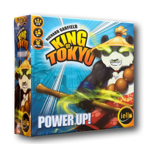 King of Tokyo Power Up expansion box front showing Pandakaï for the King of Tokyo monster dice game