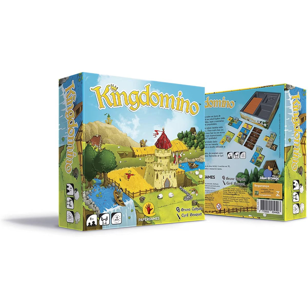 Kingdomino board game box front and back view