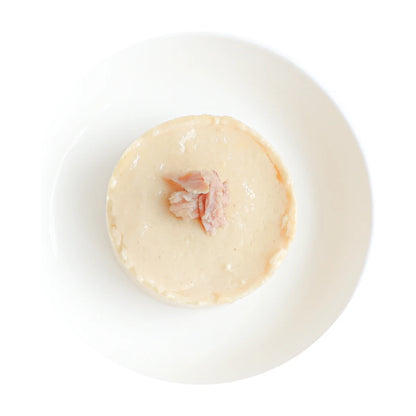Kit Cat Chicken Mousse with Tuna Topper showing smooth wet cat food texture
