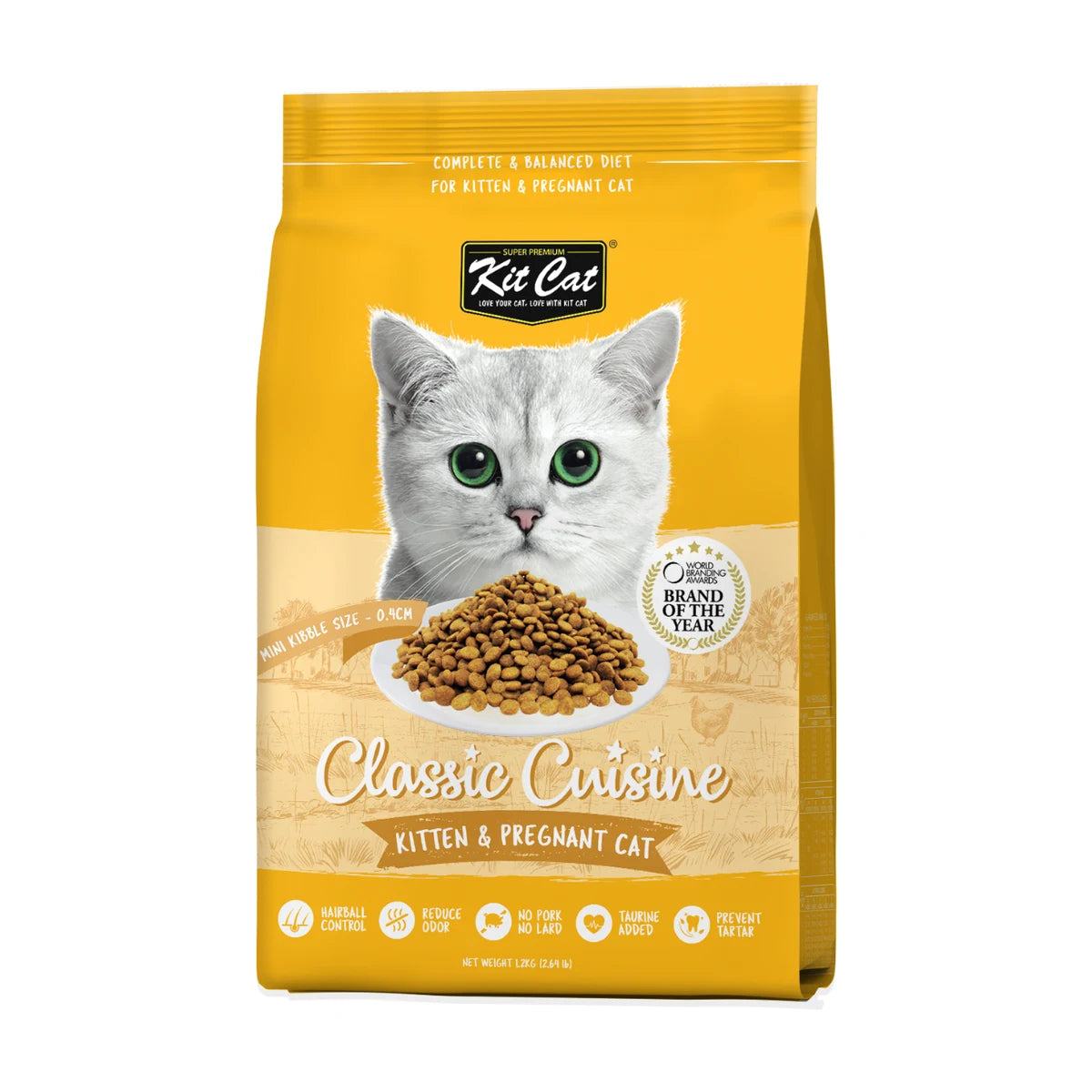 Kit Cat Classic Cuisine Kitten & Pregnant Cat dry food bag