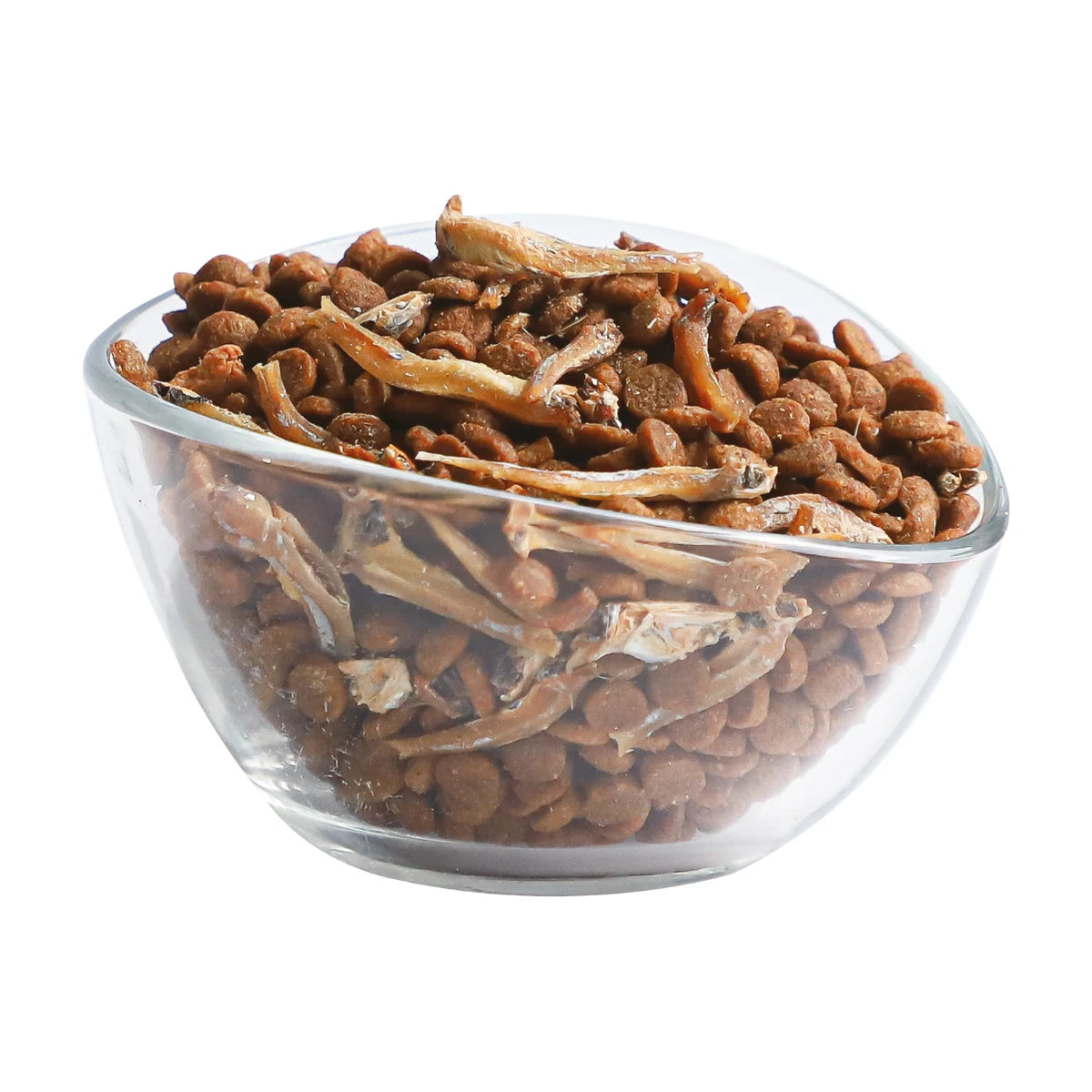 Kit Cat Classic Cuisine Mini Fish Medley dry cat food kibble with real anchovies