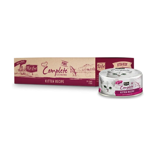Kit Cat Complete Cuisine Kitten Tuna in Broth 24 x 70g carton with can