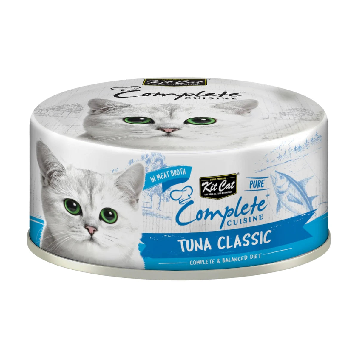 Kit Cat Complete Cuisine Tuna Classic wet cat food 70g can