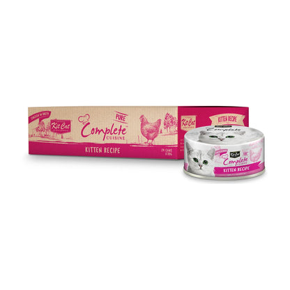 Kit Cat Kitten Complete Cuisine Chicken in Broth 24 x 70g carton with can