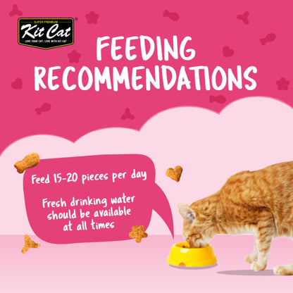 Feeding recommendation for Kit Cat Kitty Crunch Tuna Cat Treats single 60g pouch