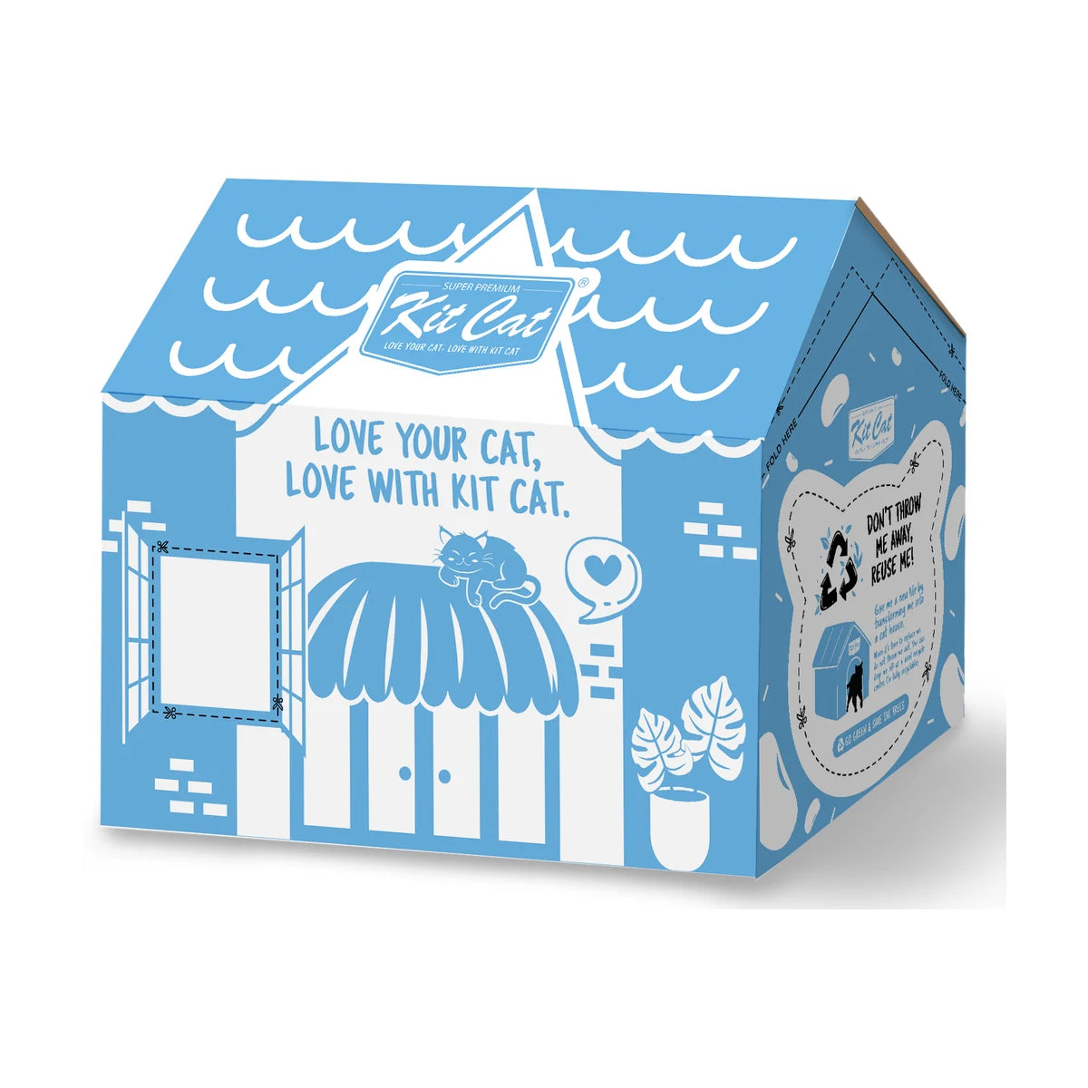Kit Cat Soya Clump Baby Powder Kitten Cat Litter six-pack carton