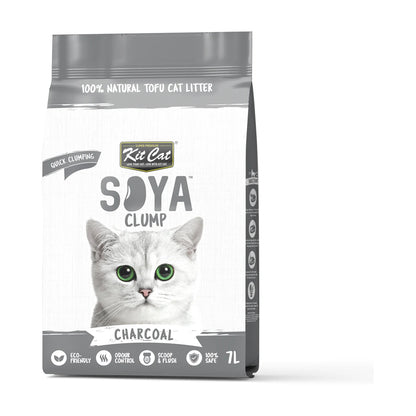 Kit Cat Soya Clump Charcoal Cat Litter 7 L bag