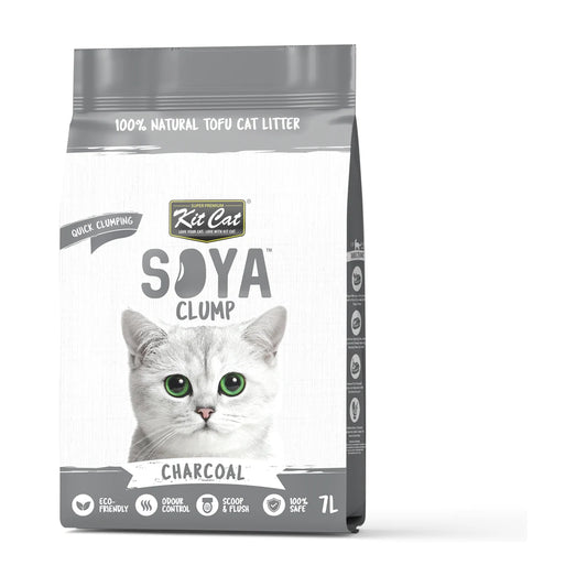 Kit Cat Soya Clump Charcoal Cat Litter 7 L bag