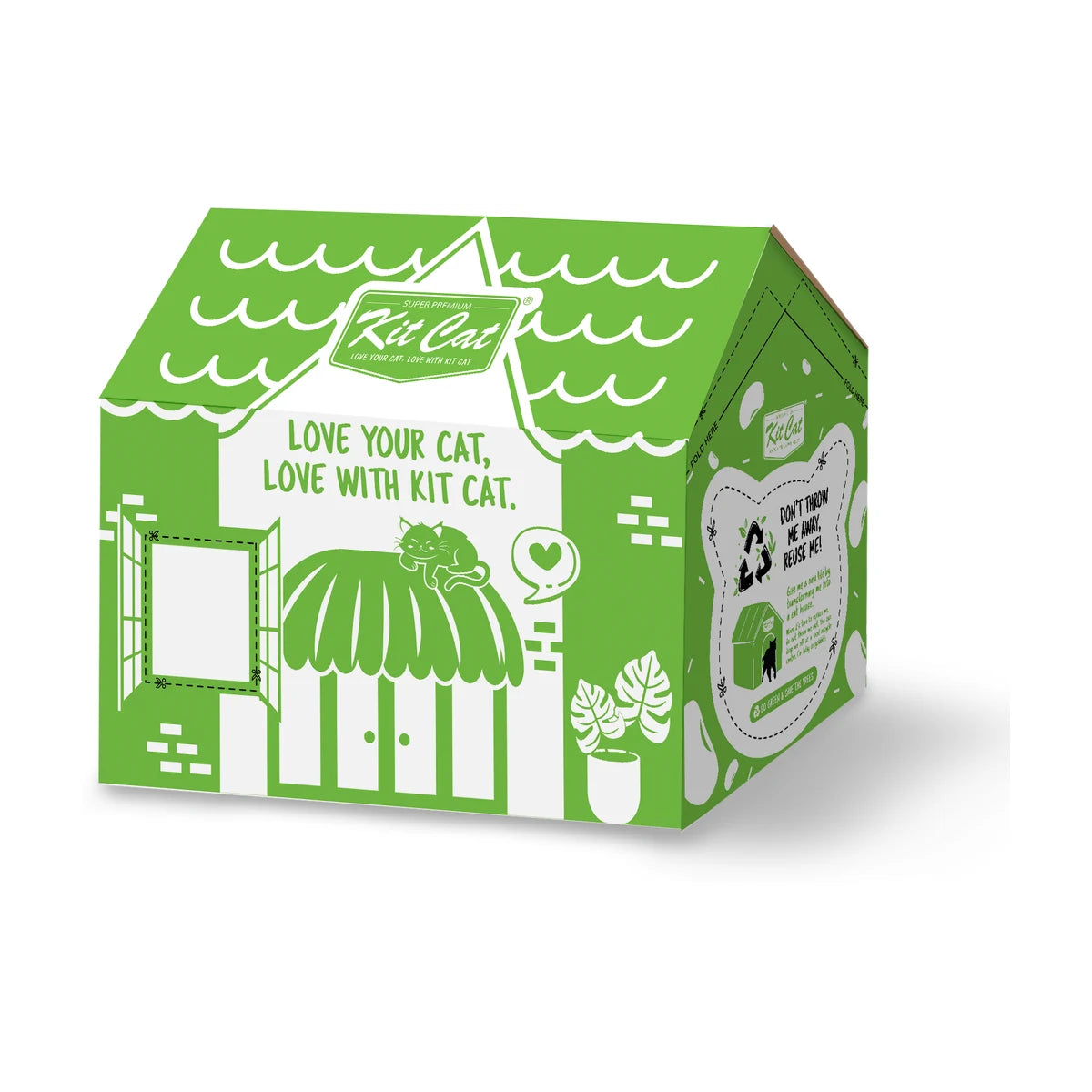 Kit Cat Soya Clump Green Tea Cat Litter 6 x 7 L multipack carton